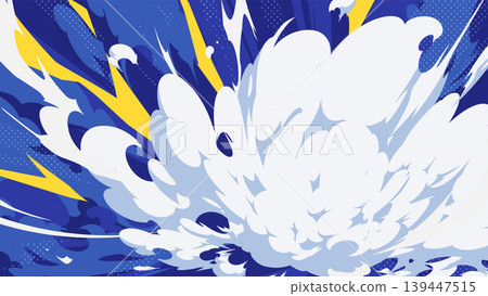 Background illustration of a shocking plume of smoke moving backward_16:9 139447515