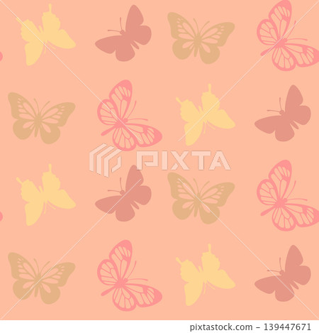 Colorful Small Butterfly Seamless Pattern Colorful Small Butterfly Seamless Pattern 139447671