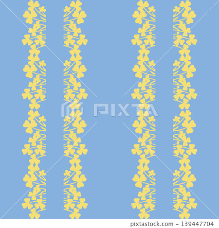 Yellow Flower Stripe Seamless Pattern Yellow Flower Stripe Seamless Pattern 139447704
