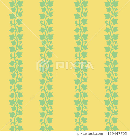 Seamless Botanical Pattern with Leaves and Vines Seamless Botanical Pattern with Leaves and Vines 139447705