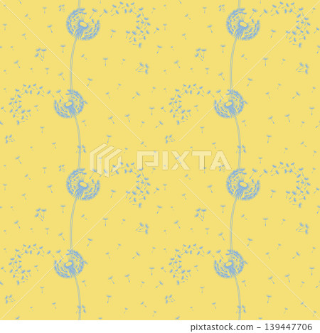 Yellow Dandelion Seeds Seamless Pattern Yellow Dandelion Seeds Seamless Pattern 139447706