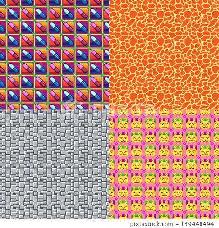 pixel art pattern set pixel art pattern set 139448494