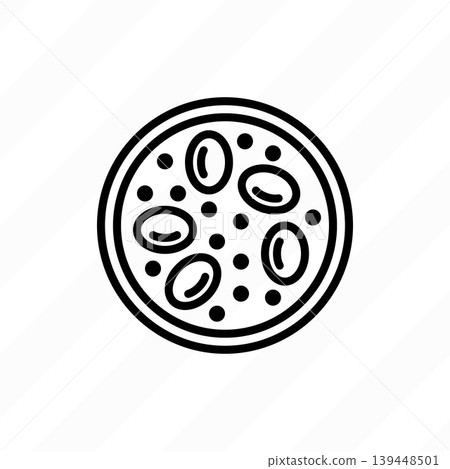Hyperglycemia thin line icon. Low blood sugar. Thin line icon. Diabetes symptom. Vector illustration. 139448501