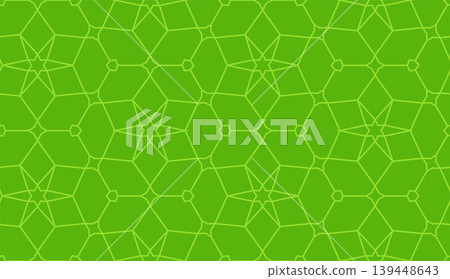 Green islamic geometric seamless pattern, background in duotone pistachio color Green islamic geometric seamless pattern, background in duotone pistachio color 139448643