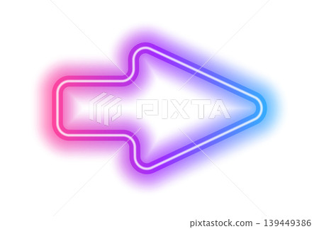 Neon arrow up icon with glowing light effect. Futuristic vector design on dark background for digital technology. Neon arrow up icon with glowing light effect. Futuristic vector design on dark background for digital technology. 139449386
