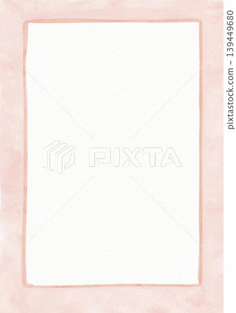 Simple watercolor pastel pink minimalist rectangle frame with white copy space on pink background. Illustration for design, print, fabric, background. Simple watercolor pastel pink minimalist rectangle frame with white copy space on pink background. Illustration for design, print, fabric, background. 139449680