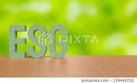 Sustainable ESG Business Strategy Concept 3d render. Sustainable ESG Business Strategy Concept 3d render. 139449720