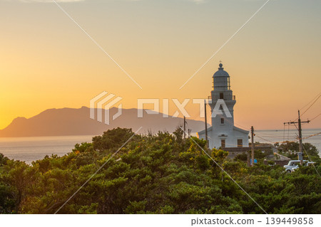 Yakushima Lighthouse Sunset View (Twilight, Autumn) 139449858