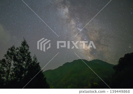 Yakushima, the Alps of the Ocean: A Starry Sky View of the Milky Way (Autumn) 139449868