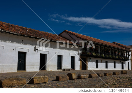 Main square of the historical Villa de Leyva city built in 1572 and located on the Boyaca department in Colombia Main square of the historical Villa de Leyva city built in 1572 and located on the Boyaca department in Colombia 139449954