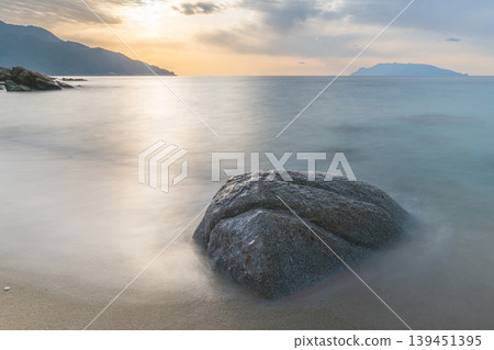 Sea turtle nesting grounds at Shisehama beach, sunset view, Sun Road (winter) Sea turtle nesting grounds at Shisehama beach, sunset view, Sun Road (winter) 139451395