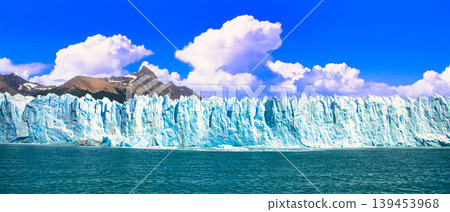 The breathtaking scenery of the Perito Moreno Glacier in the Patagonia region. The breathtaking scenery of the Perito Moreno Glacier in the Patagonia region. 139453968