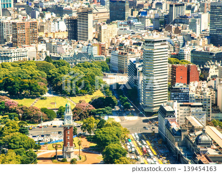 Aerial view of Buenos Aires from above the city. Aerial view of Buenos Aires from above the city. 139454163