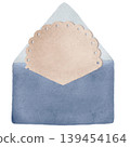 Hand-drawn cute pastel pink and blue envelope 139454164