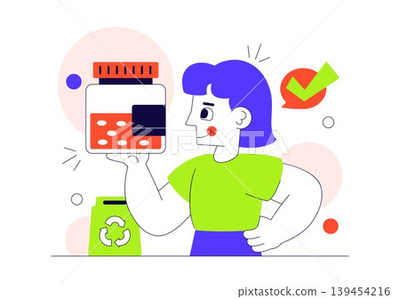 Zero Waste Grocery Store Vector Illustration Featuring Eco Friendly Shopping Refill Station Sustainable Packaging and Recycling Design Zero Waste Grocery Store Vector Illustration Featuring Eco Friendly Shopping Refill Station Sustainable Packaging and Recycling Design 139454216