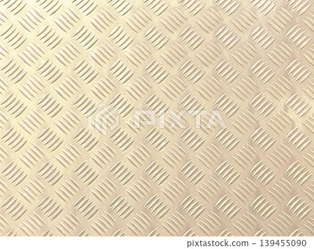 Bright bronze-colored, glossy metallic checkered plate background image Bright bronze-colored, glossy metallic checkered plate background image 139455090