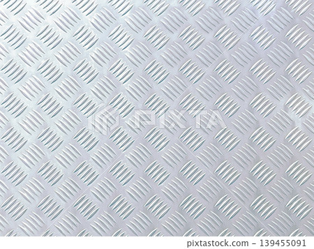 A background image of a bright blue-gray glossy metallic checkered plate. A background image of a bright blue-gray glossy metallic checkered plate. 139455091