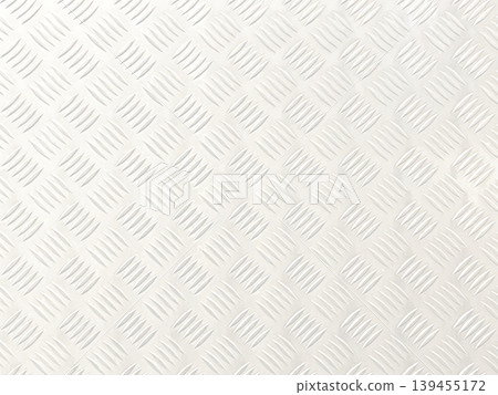 A background image of a light, bright silver metallic checkered plate. 139455172