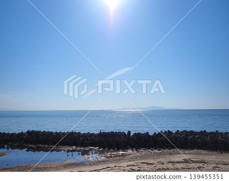 The sea as seen from Myojin Cape The sea as seen from Myojin Cape 139455351