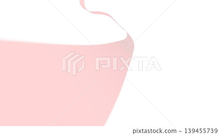 Flowing fabric - impactful presentation cover with white background - CG Flowing fabric - impactful presentation cover with white background - CG 139455739