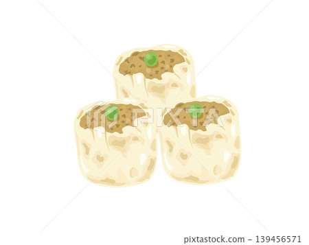 燒賣插圖 燒賣插圖 139456571