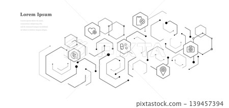 geometry abstract hexagon medical science icon background geometry abstract hexagon medical science icon background 139457394
