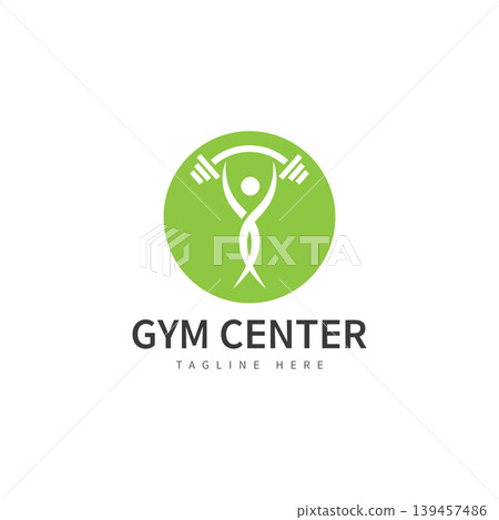 gym fitness icon design logo template gym fitness icon design logo template 139457486
