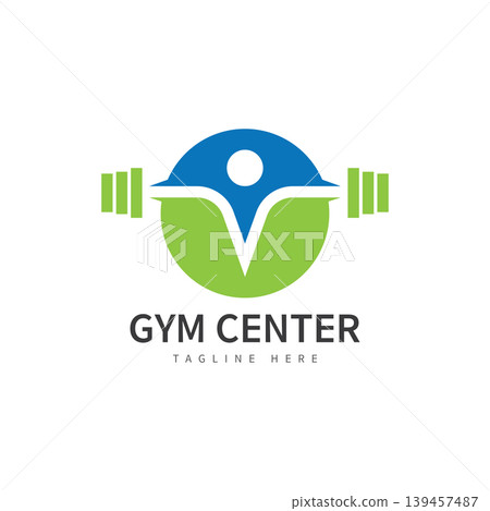 gym fitness icon design logo template gym fitness icon design logo template 139457487