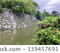 The moat of Yamato-Koriyama Castle in Nara 139457691