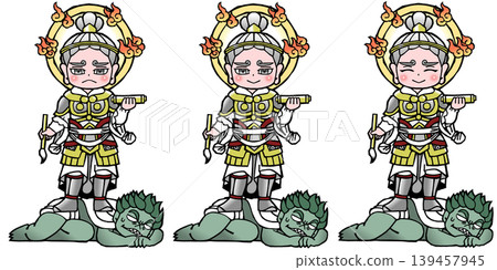 Set: Four Heavenly Kings, Virūpākṣa Set: Four Heavenly Kings, Virūpākṣa 139457945