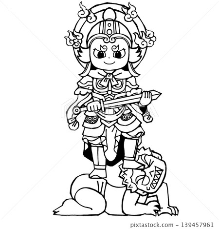 四大天王 - 地極天(單色) 四大天王 - 地極天(單色) 139457961