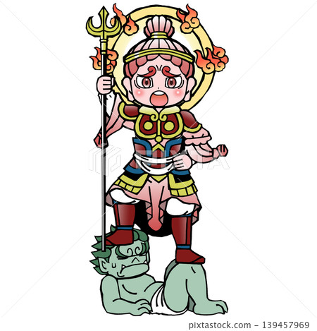 Four Heavenly Kings, Zochoten (angry) Four Heavenly Kings, Zochoten (angry) 139457969