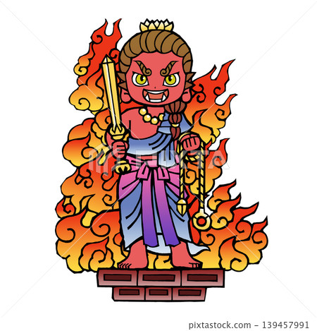 不動明王(站著,臉紅了,笑了2) 不動明王(站著,臉紅了,笑了2) 139457991