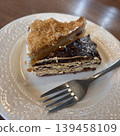 The two types of cakes look delicious. 139458109