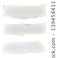White kraft paper torn into pieces isolated on white background 139458411