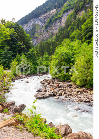 View of the Kander river in Switzerland 139458649
