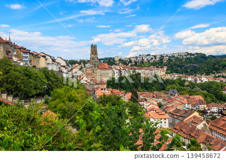 View of the old town of Fribourg, Switzerland View of the old town of Fribourg, Switzerland 139458672