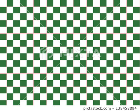 White x Green and Green x Pastel Pink Gingham Check Pattern (Medium) - A cute and pop seamless background material. 139458894