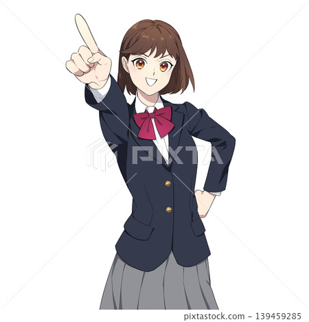 女學生指點的插圖 女學生指點的插圖 139459285