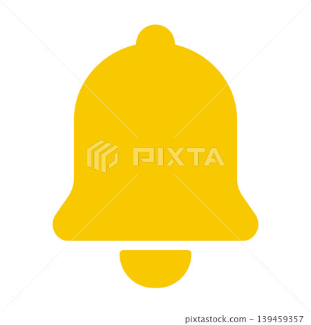 Simple icon illustration of a bell 003 Simple icon illustration of a bell 003 139459357