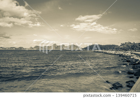 Flamengo Beach panorama view and cityscape Rio de Janeiro Brazil. Flamengo Beach panorama view and cityscape Rio de Janeiro Brazil. 139460715