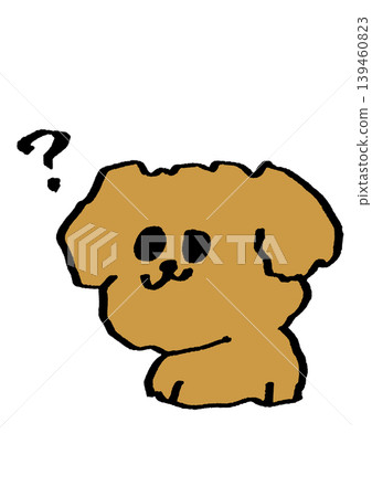 A poodle with a question mark 139460823