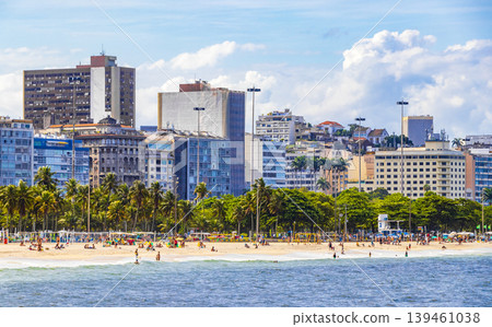 Flamengo Beach panorama view and cityscape Rio de Janeiro Brazil. Flamengo Beach panorama view and cityscape Rio de Janeiro Brazil. 139461038