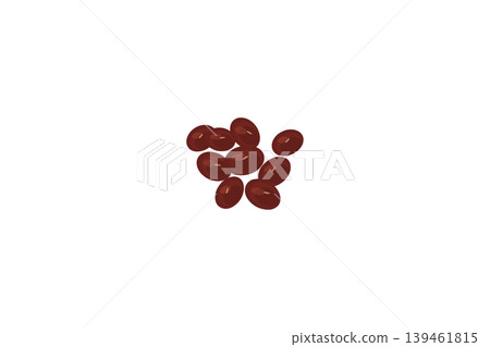 Illustration of a few adzuki beans Illustration of a few adzuki beans 139461815