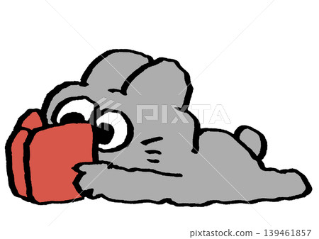 A rabbit reading A rabbit reading 139461857
