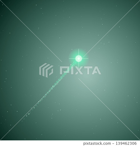 翡翠綠彗星流星向量背景素材 翡翠綠彗星流星向量背景素材 139462306