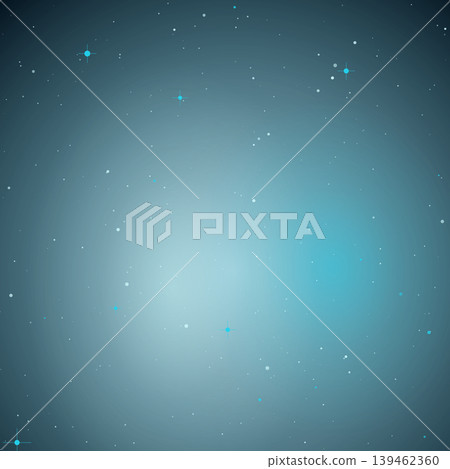 Dark background vector image featuring cyan-blue stardust galaxy light particles. Dark background vector image featuring cyan-blue stardust galaxy light particles. 139462360