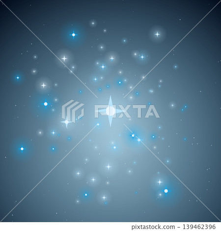 A vector background featuring sparkling, star-shaped lights in an ice-blue color. A vector background featuring sparkling, star-shaped lights in an ice-blue color. 139462396