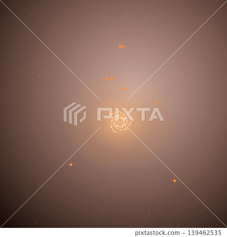 Copper-orange stardust galaxy and spiral nebula cluster background Copper-orange stardust galaxy and spiral nebula cluster background 139462535