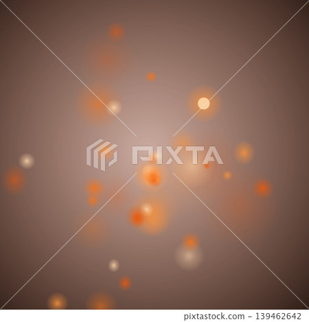 A warm sunset background vector image featuring copper-colored bokeh light spheres. A warm sunset background vector image featuring copper-colored bokeh light spheres. 139462642